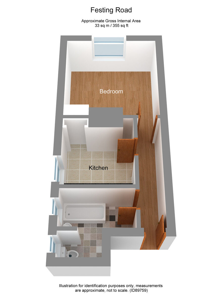 Floorplan of 1 bedroom  Property to rent, Festing Road, Southsea, Portsmouth, PO4