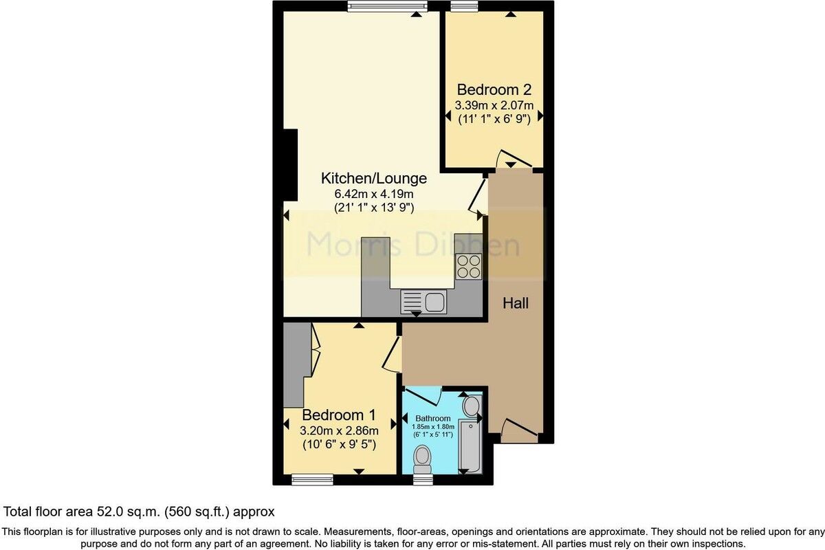 Floorplan of 2 bedroom  Property to rent, Portswood Road, Southampton, SO17