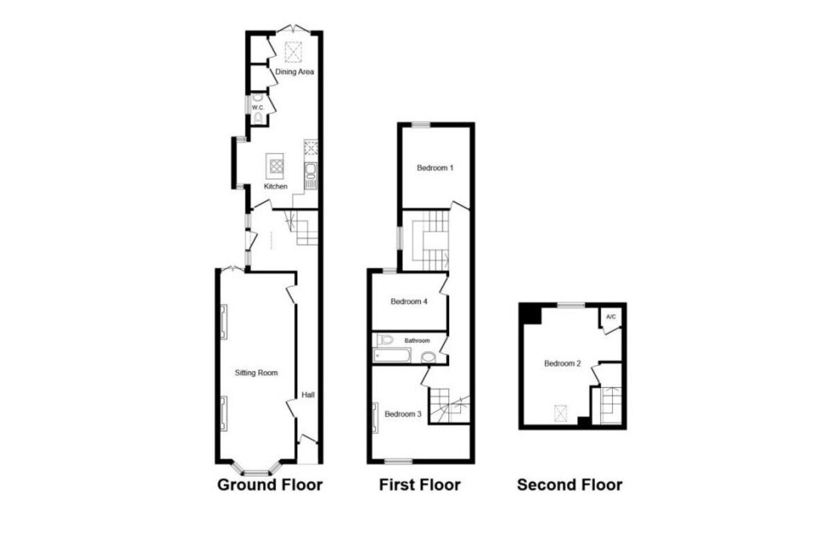 Floorplan of 4 bedroom  Property for sale, Chetwynd Road, Southsea, PO4